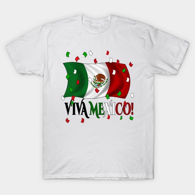 Camiseta Viva Mexico Dia de la Independencia Mexican Independence Day Parade T-Shirt by soccer t-shirts